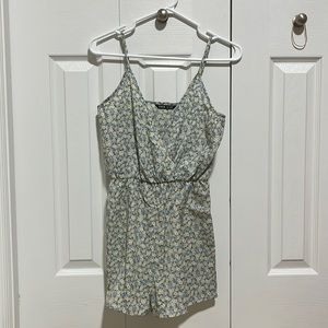Light Blue Flowery Summer Dress / XS
